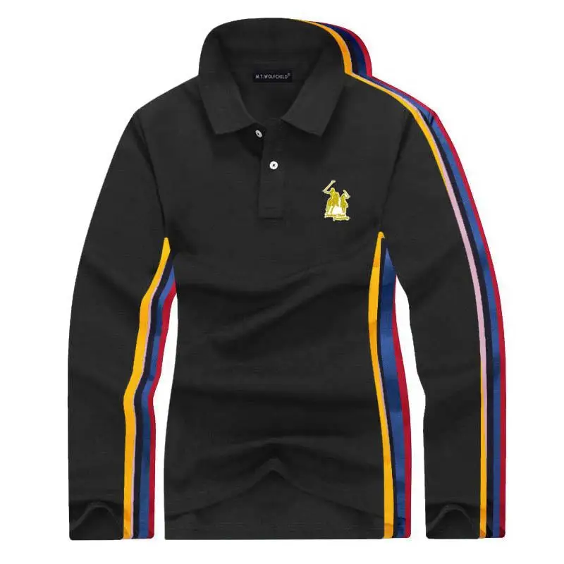 Модная новинка 2019 женские рубашки поло с длинным рукавом и большой лошадью