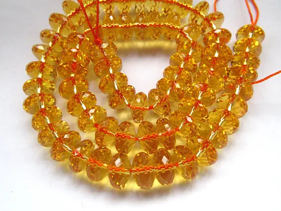 

Full strand 16" Handmade Citrine Quartz Rondelle Wheel PinWheel Heishi Faceted Yellow Rock Crystal Jewelry Loose Beads 4-10mm