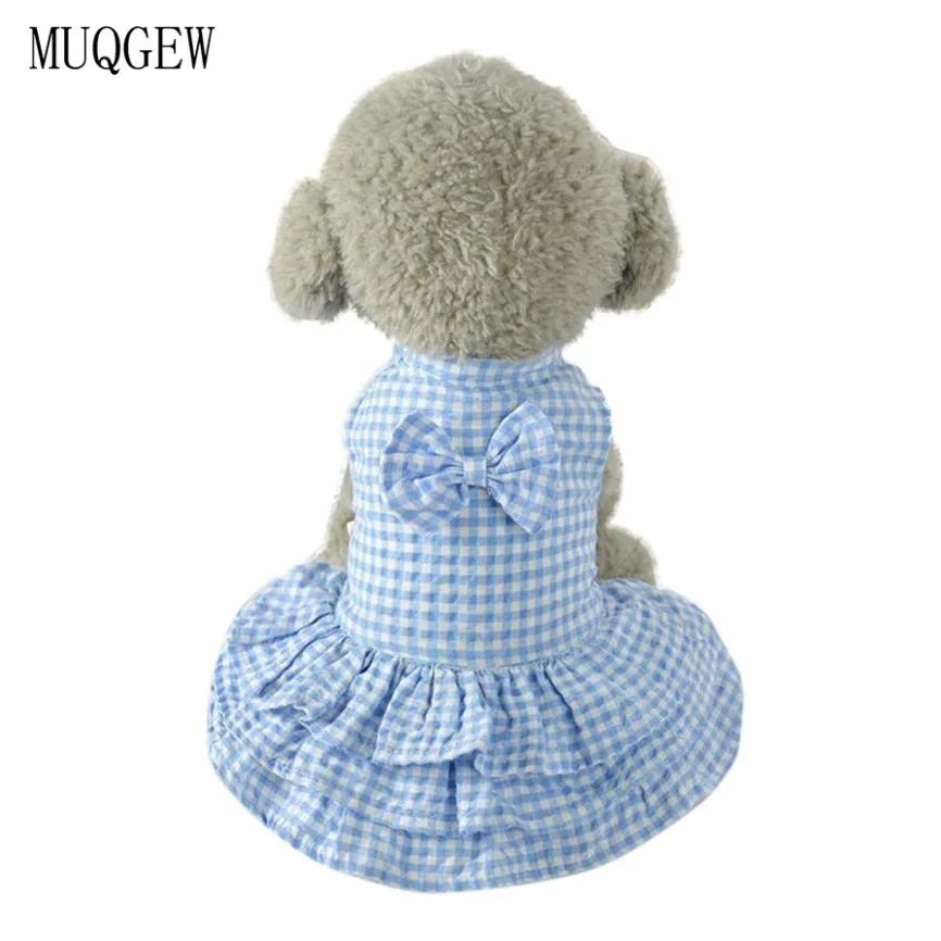 Одежда для домашних животных для питомец, маленькая собачка Cachorro, женская одежда для собак, одежда для маленьких собак, одежда для маленьких девочек, платья для маленьких собак, чихуахуа, cachorro - Цвет: Синий