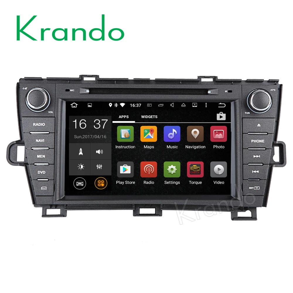 Автомобильный dvd радиоплеер Krando 8 дюймов Android 9 0 мультимедийная система навигации