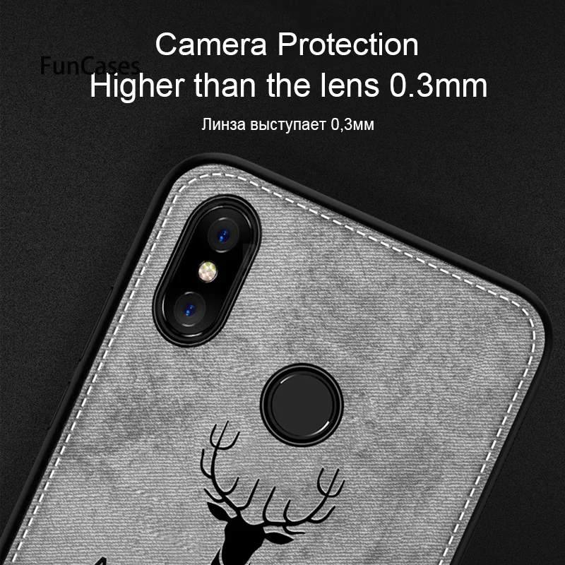 Тканевый чехол с оленем для Xiao mi Red 6 Pro 6A S2 Note 5 Plus 4X s Xiaomi Mix 2 2S Max 3 8 Lite SE 6X