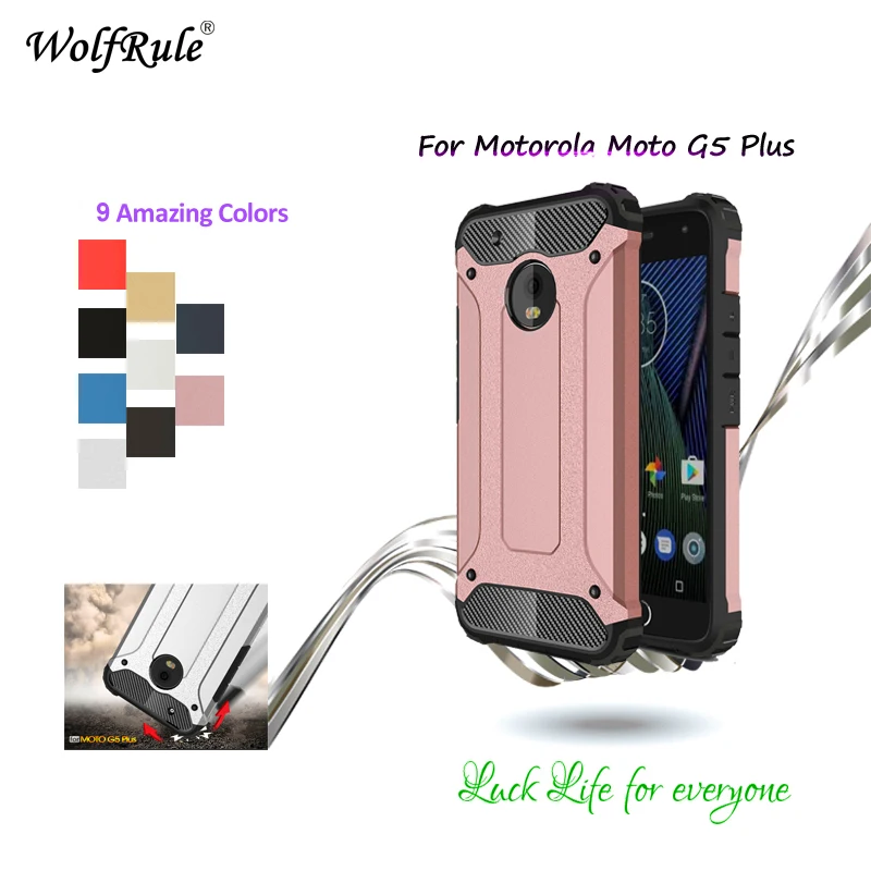 Чехол для Motorola Moto G5 Plus противоударный пластиковый и ТПУ чехол телефона защитный 5