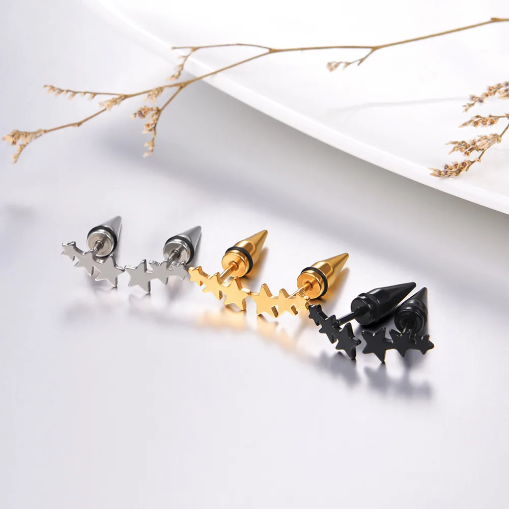 PROSTEEL Geometry Star Stud Earrings 3 Pair/Set for Women Girls Fashion Jewelry Accessories oorbellen voor vrouwen 3PSE3276JGH | Украшения
