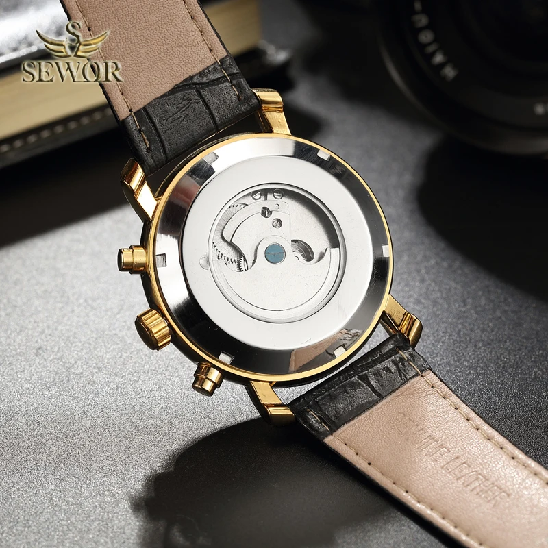 SEWOR 2018 Новые Модные Роскошные Tourbillon автоматические механические Для мужчин