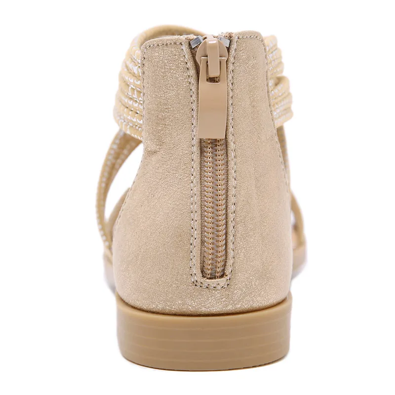 

MVVJKE2019 hot sale new shoes woman casual sandals women zip flat with big size 35-42 female shoes comfortable