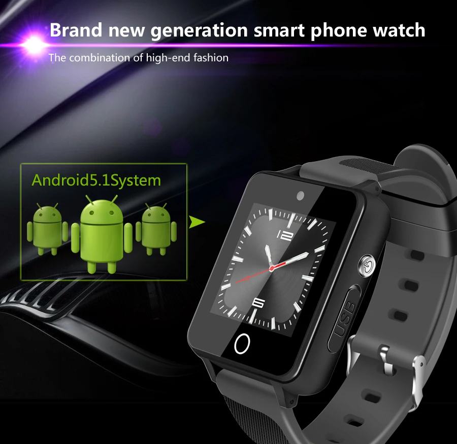 Новые смарт-часы S9 Android 5,1 Mtk6580 1 Гб+ 16 Гб Поддержка sim-карты TF Bluetooth 4,0 3g gps Wifi смарт-часы с 2,0 камерой