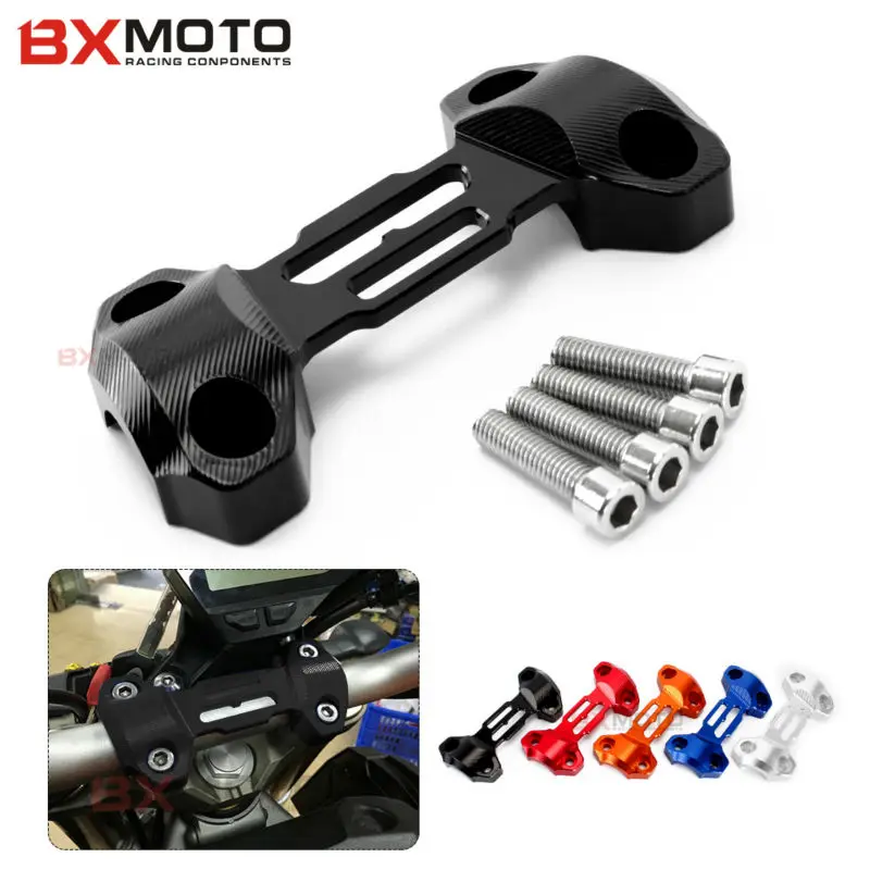 Аксессуары для мотоциклов Cnc Yamaha Mt09 Fz9 2013 2014 2015 алюминиевый руль стояки Топ крышка