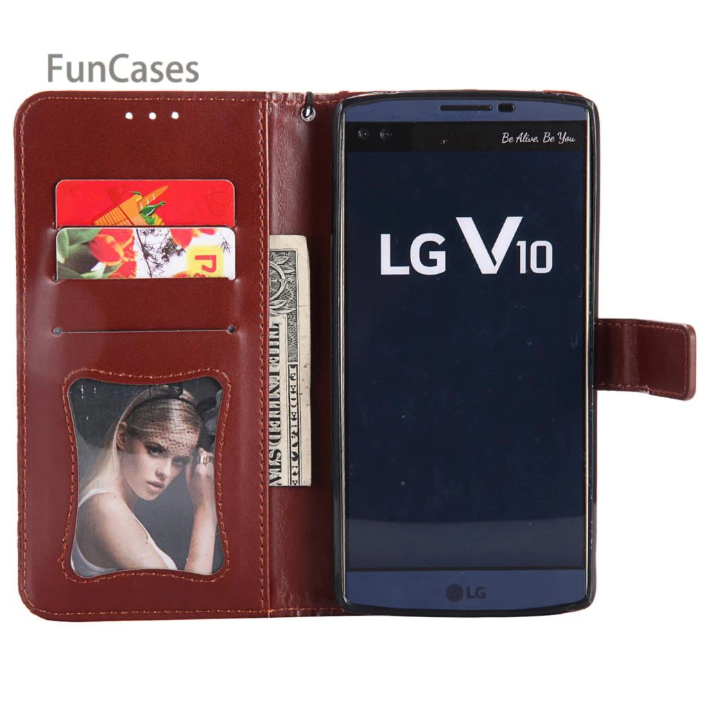 Лоза выбивает чехол на магнитном замке Etui LG V10 из искусственной кожи задняя