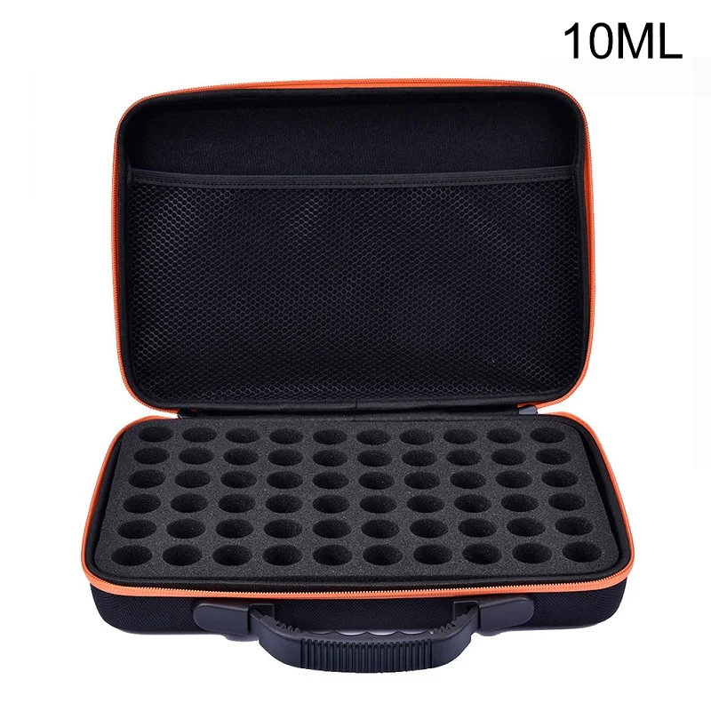 Orange 60 бутылочек чехол для эфирного масла 10 мл 15 мл парфюмерное масло коробка для эфирного масла переносной держатель для переноски лака для ногтей сумка для хранения - Цвет: Orange