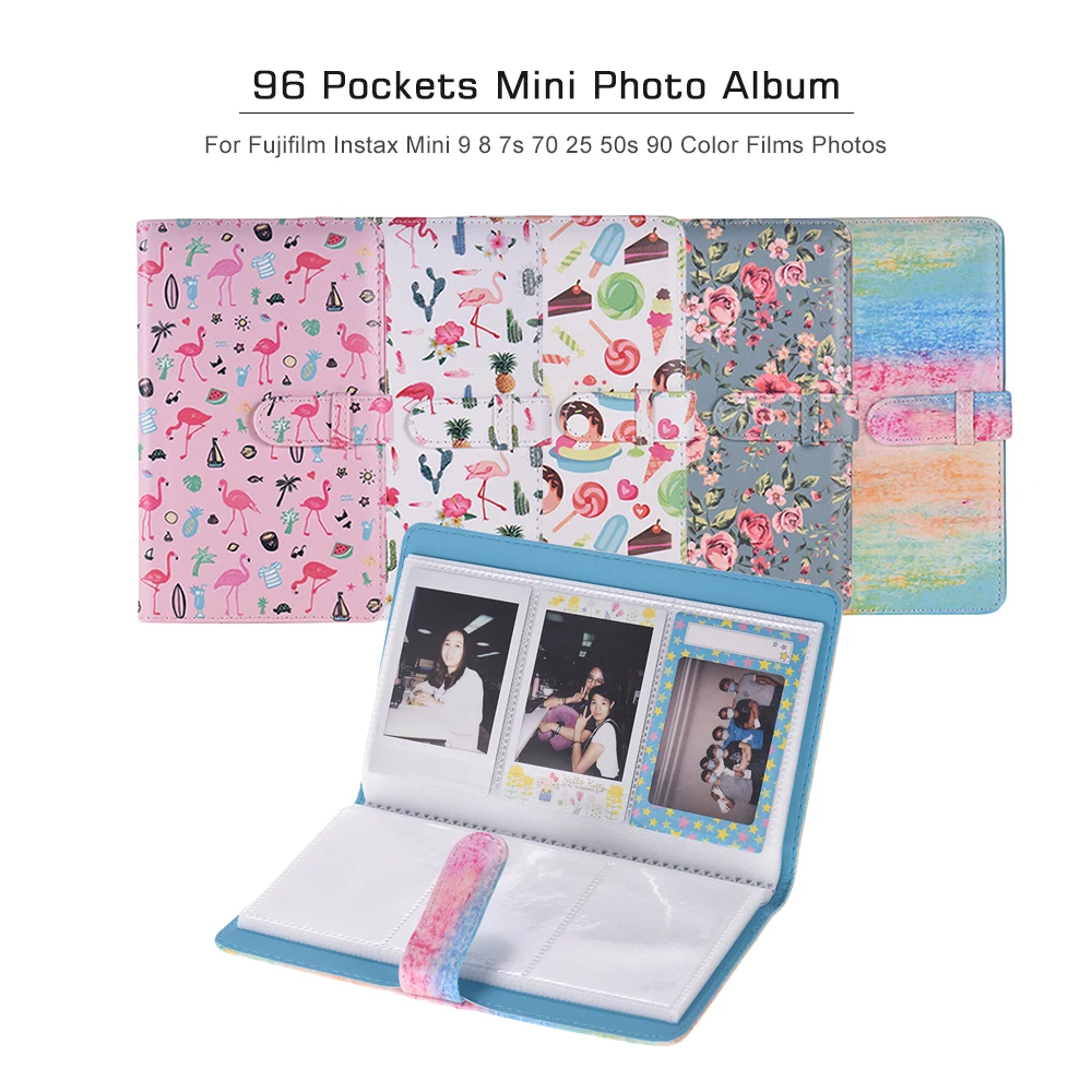 Сумка для камеры Andoer из искусственной кожи Fujifilm Instax Mini 8 9 сумка + 96 карманов