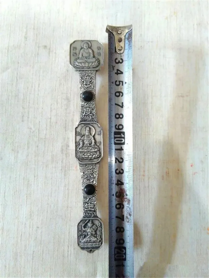 

Antique Old Ruyi auspicious small ornaments Cupronickel evil pattern points