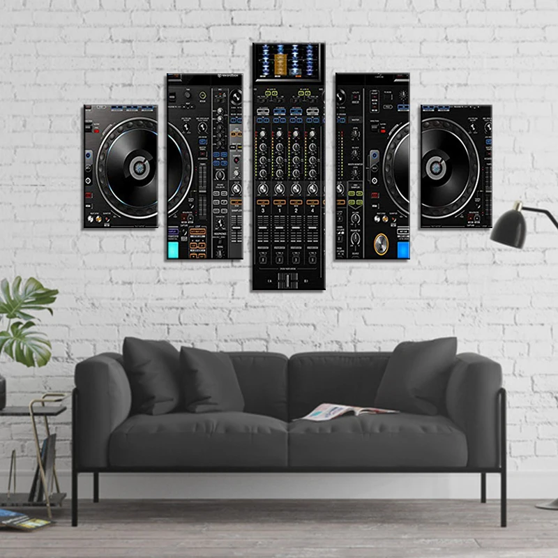 DJ музыка Экстра большой напечатанный на картине Настенный декор холст для