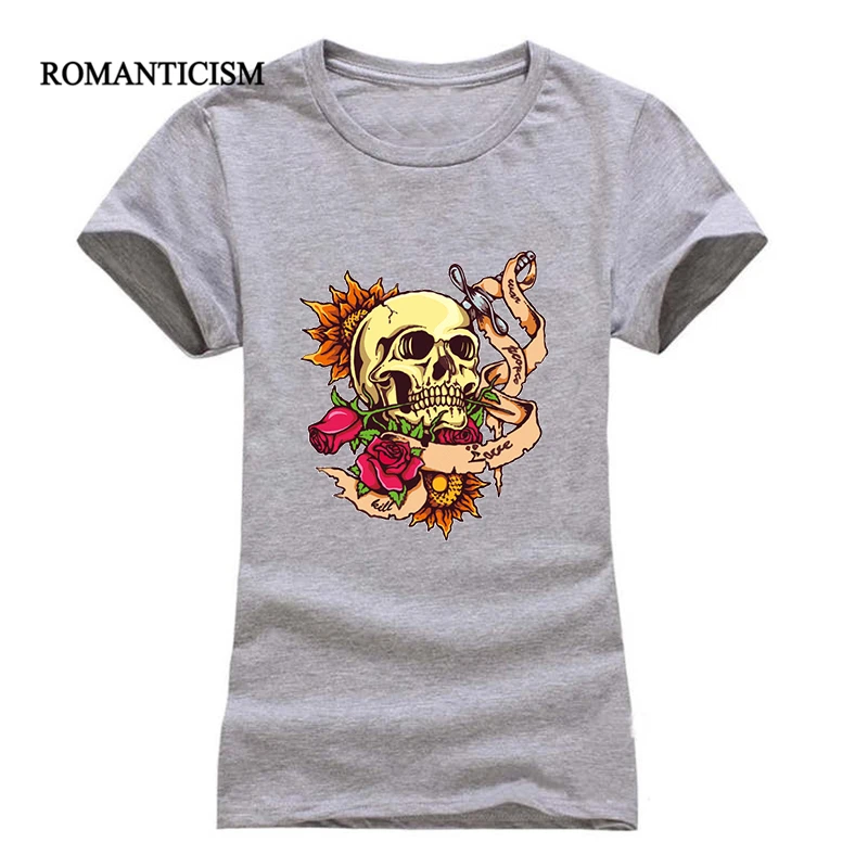 EXPERTEE 2017 Футболка с принтом черепа женская летняя футболка коротким рукавом