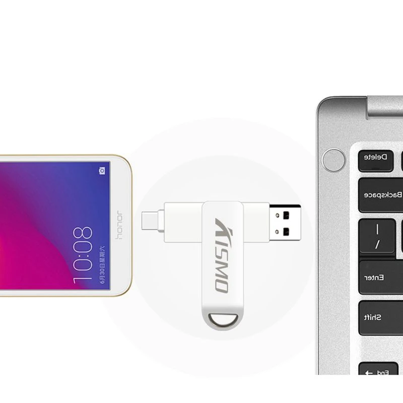 USB флеш накопитель Kismo Type C 3 0 OTG для Samsung S8 S9 Note 8 Huawei P10 P20 Mate 9 10 XiaoMi Mi6 Mi8 5X|USB