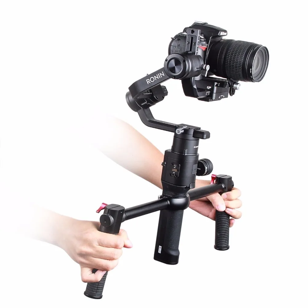 EACHSHOT двойная ручка карданный ручной Руль для DJI Ronin S стабилизатор Расширенная ручка ручки крепление на руль