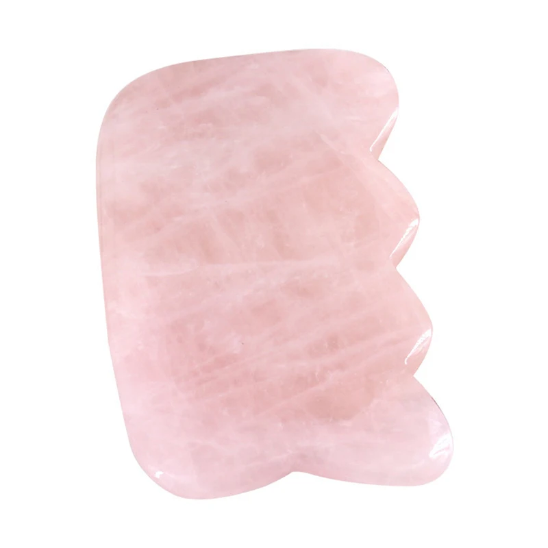 Натуральная красота розовый кварц Китай традиционный здоровье Gua Sha SPA скребок