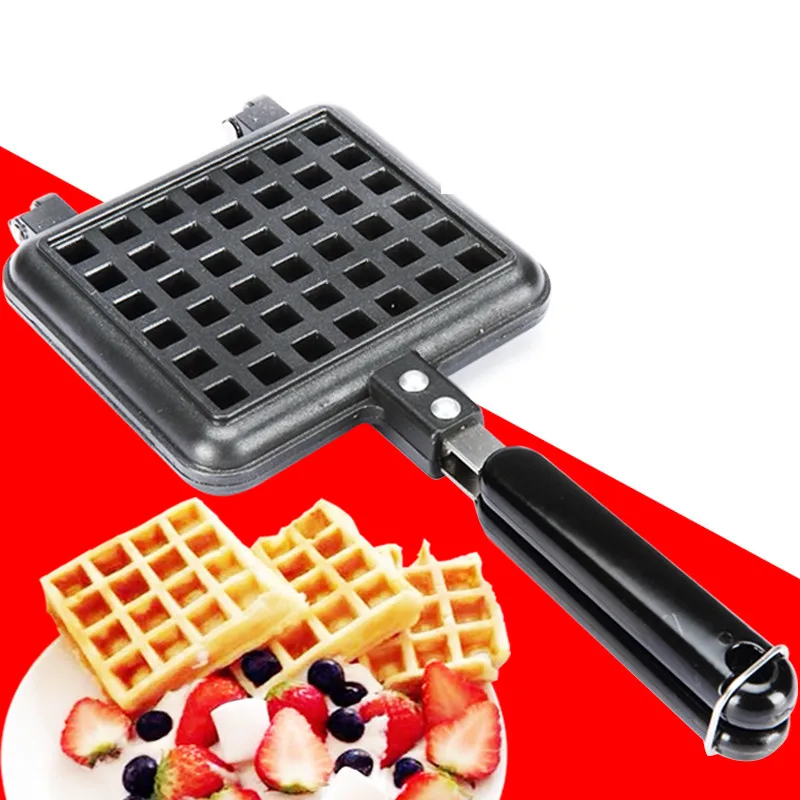

Aluminum Alloy Waffle Mould Non-stick Cookie Cake Mold Waffles Pans DIY Muffins Mould