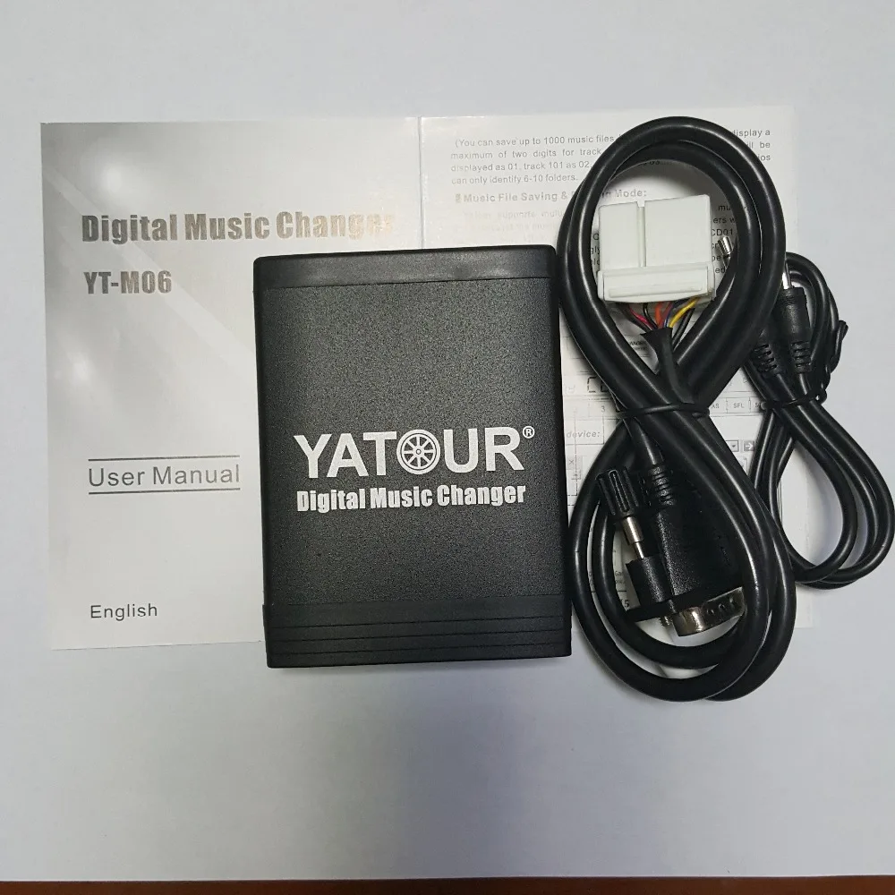 YT-M06 YATOUR Цифровой Музыки Чейнджер AUX USB MP3 WMA CD-плеер для Honda Accord Odyssey Fit Jazz |