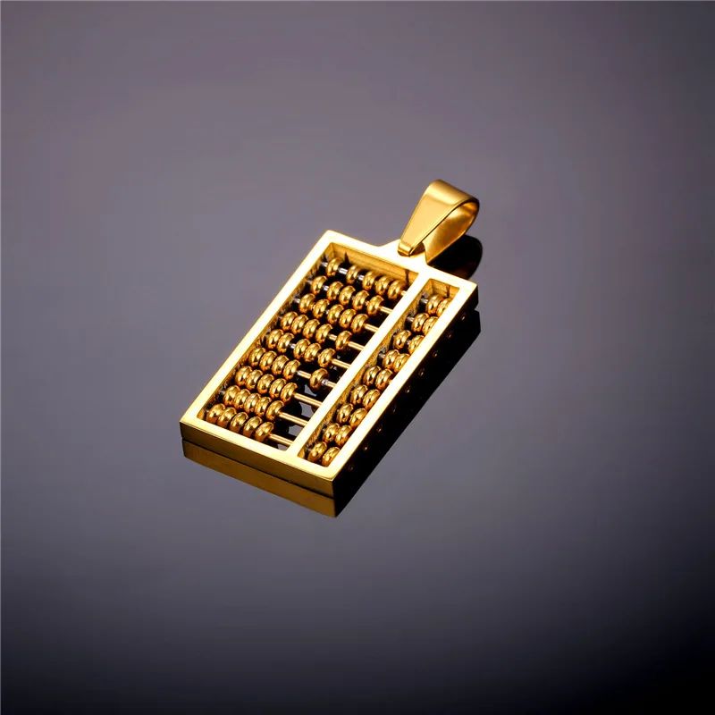 Подвеска Collare игрушечные счеты Pendent для мужчин и женщин съемное ожерелье из