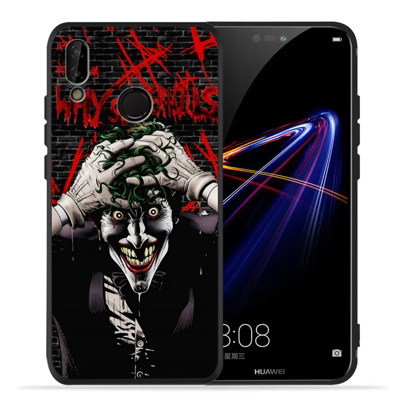 Harley Quinn Joker DIY для huawei P8 P10 P20 P30 mate 10 20 Honor 8 8X 8C 9 V20 10 Lite Plus Pro Чехол Coque Etui Funda