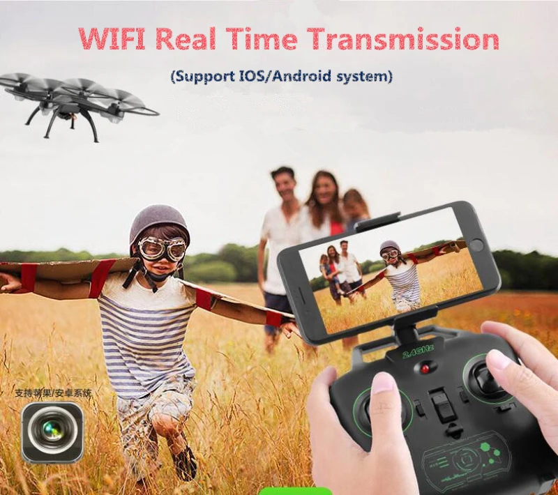 Дрон Радиоуправляемый 10HW с камерой 2 4 P и пультом ДУ|drone with|wifi fpv rc dronerc drone |