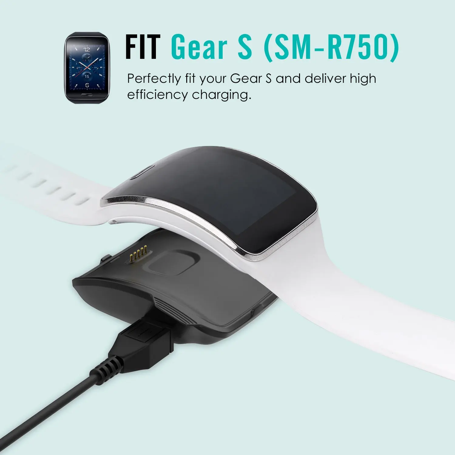 Зарядное устройство Gear S (SM R750) запасная зарядная док станция для Samsung Smart Watch SM R750 с
