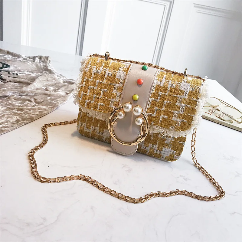 Роскошная шерстяная маленькая сумка женская 2018 новая Корейская версия дамской