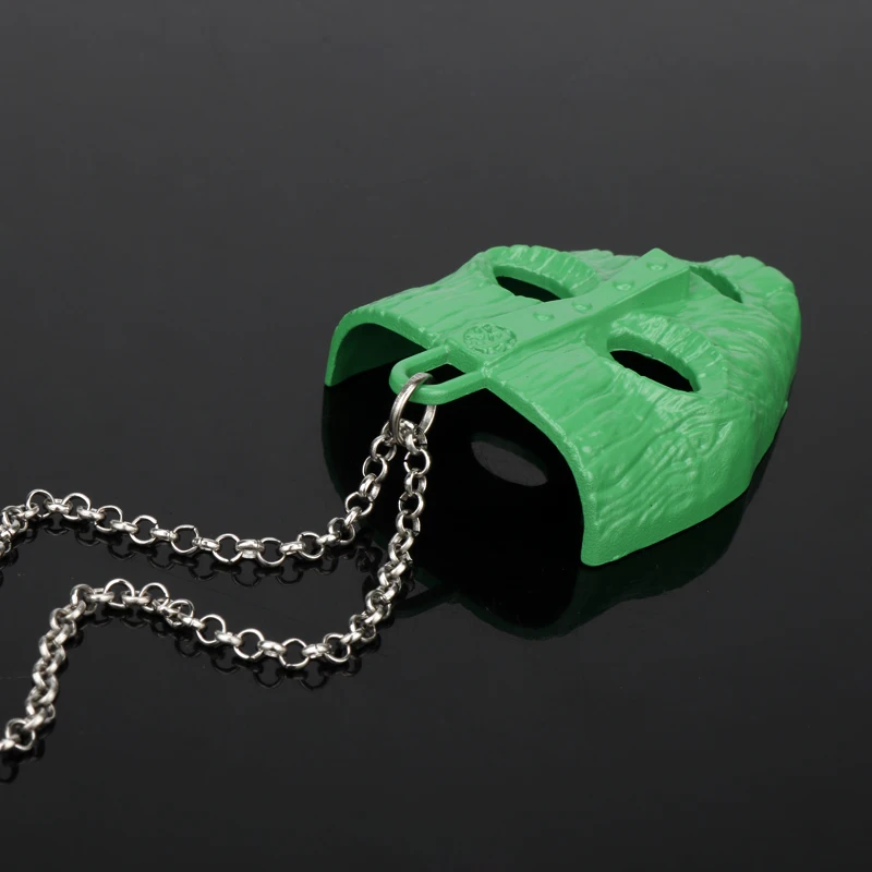Ожерелье фильма "Twisted Giants" с забавной комедией и зеленой маской. Аксессуары для мужчин и женщин, ювелирные изделия хип-хопа "Collier on".