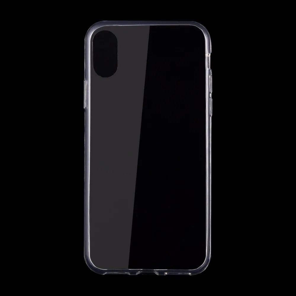 50 шт для iPhone X 0 75 мм ультра тонкий прозрачный защитный чехол из ТПУ на заднюю