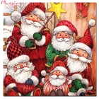 Алмазная вышивка сделай сам с Рождеством 5D, алмазная живопись Санта-Клаус, Алмазная мозаика, мультяшный полный набор Стразы