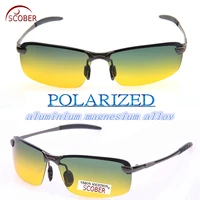 2019 real oculos de sol feminina scober magnesium high grade day and night men polarized sun glasses uv400 sunglasses driving