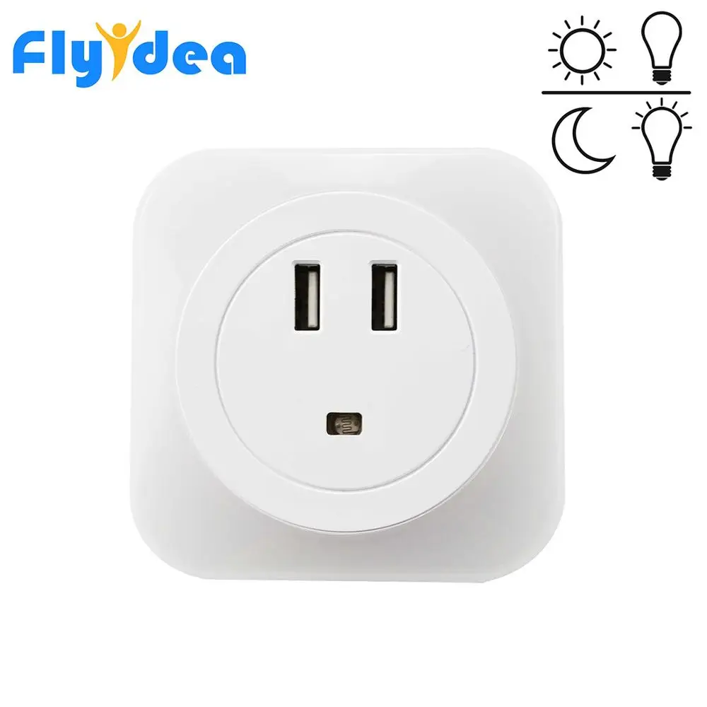 

Миниатюрный светодиодный ночник с сенсорным управлением, индукционный домашний ночной Светильник для детской, спальни, с 2 USB-портами для за...