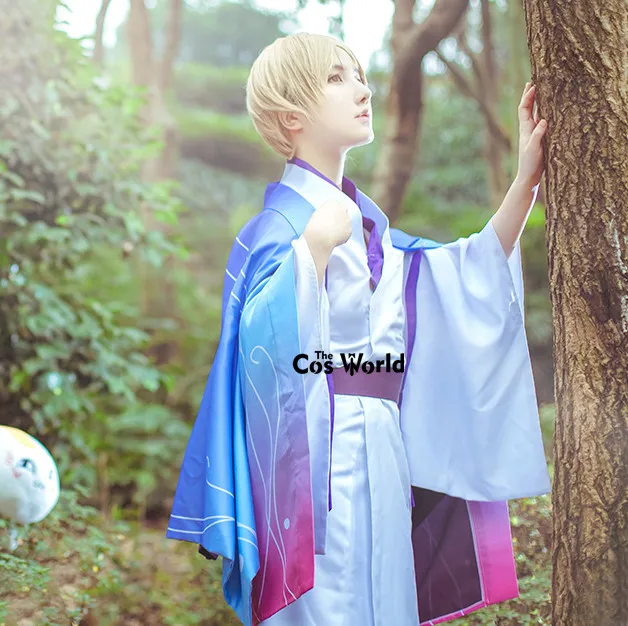 Natsume Yuujinchou Natsume's Book of Friends Такаси Нацумэ Haori Yukata Kimono наряд аниме костюмы для