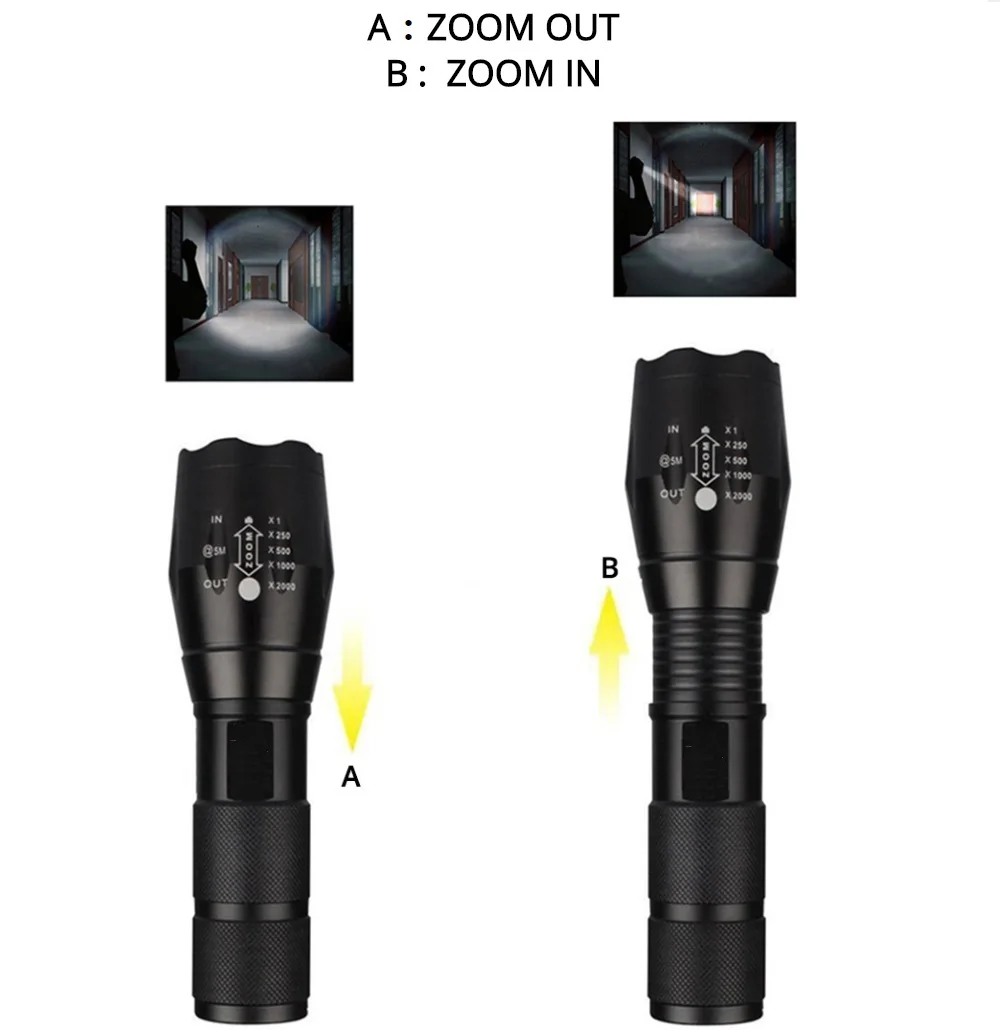 Eycocci светодиодные фонари и освещение ультра яркий фонарик CREE XML T6 Led 5 режимов 4000