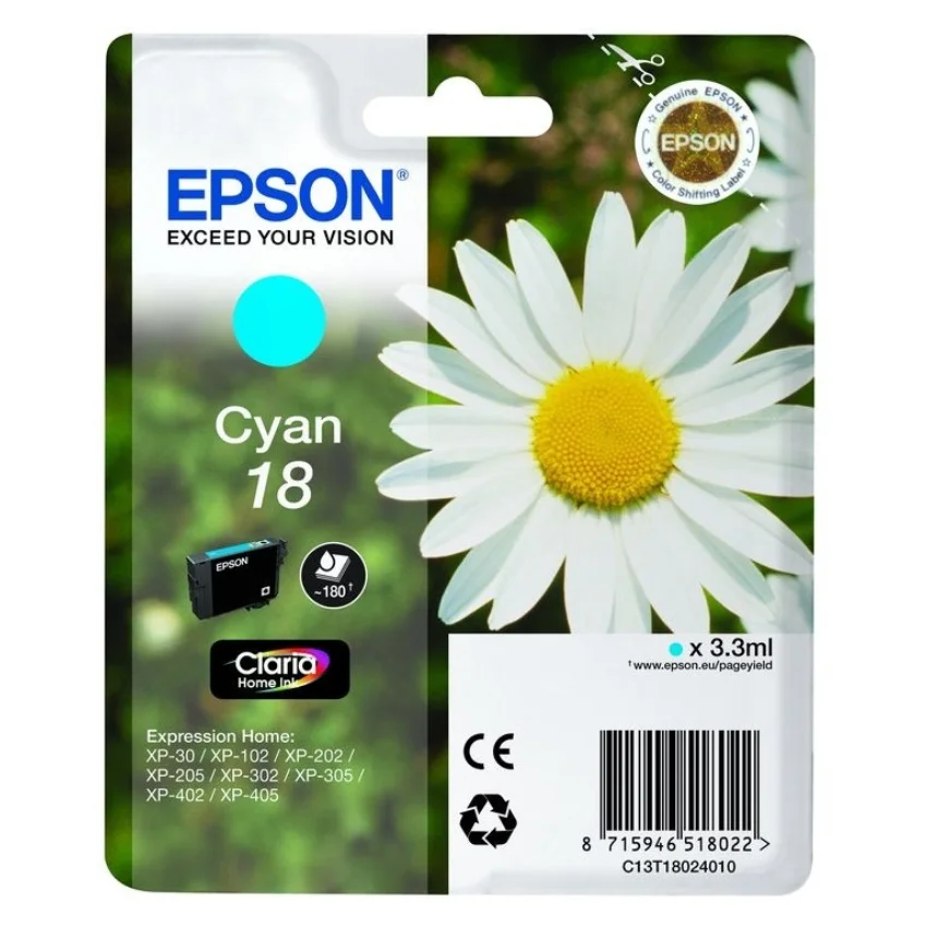 Epson Singlepack Cyan 18 Claria Home Ink Original - Expression XP-425 XP-422 | Компьютеры и офис