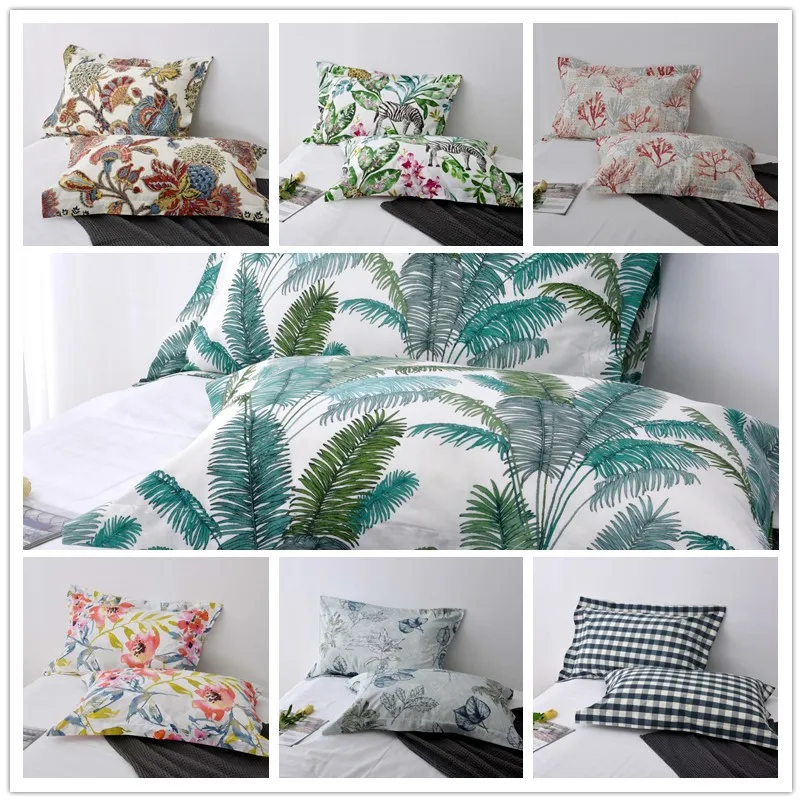 Подушка из хлопка с эффектом памяти чехол активных красителей декоративная