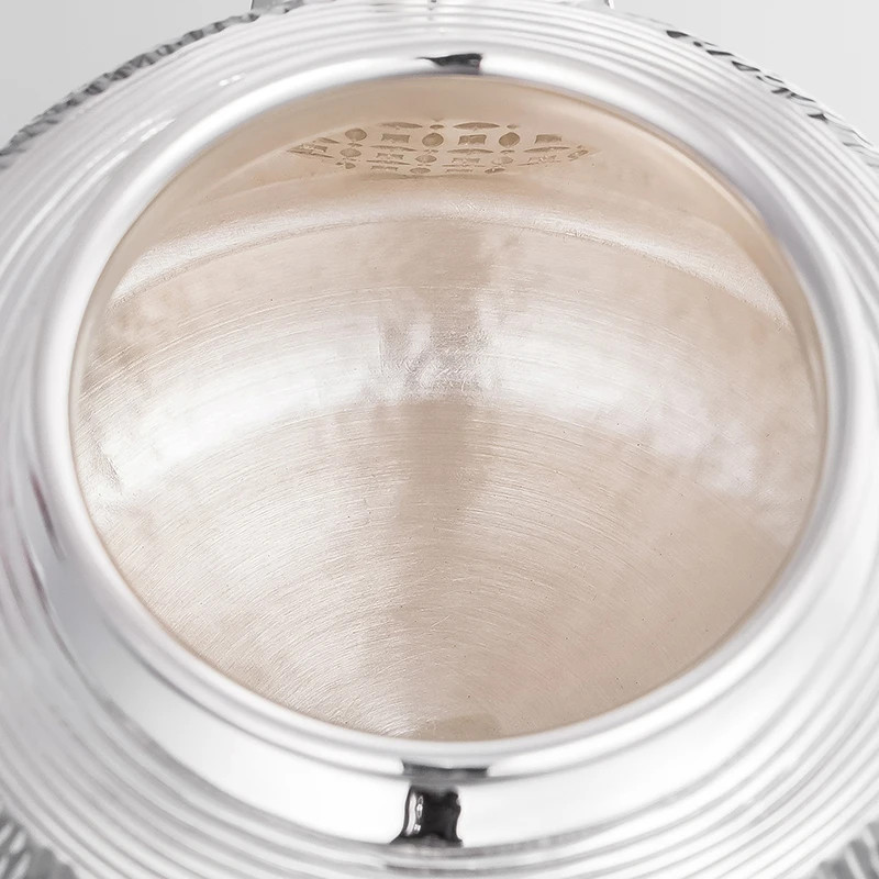 Bark Pattern Tea Pot- Lacquer handle &amp black agate lid | Дом и сад