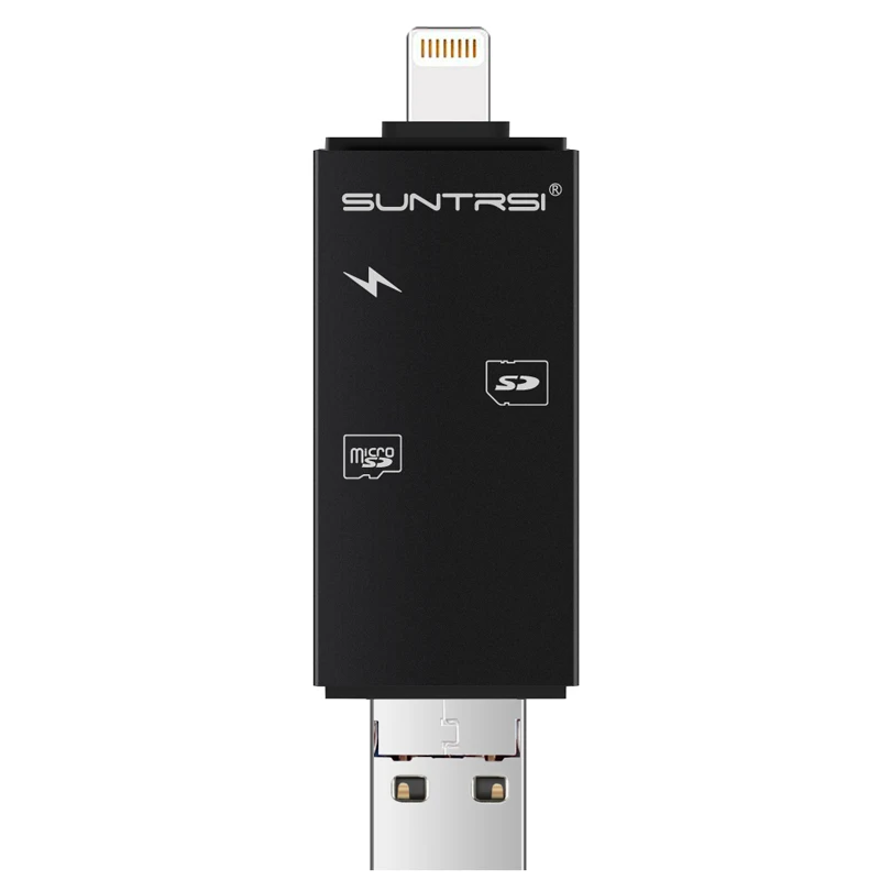 Suntrsi OTG кардридер 6 в 1 Micro SD TF USB Кардридер высокоскоростной считыватель смарт карт