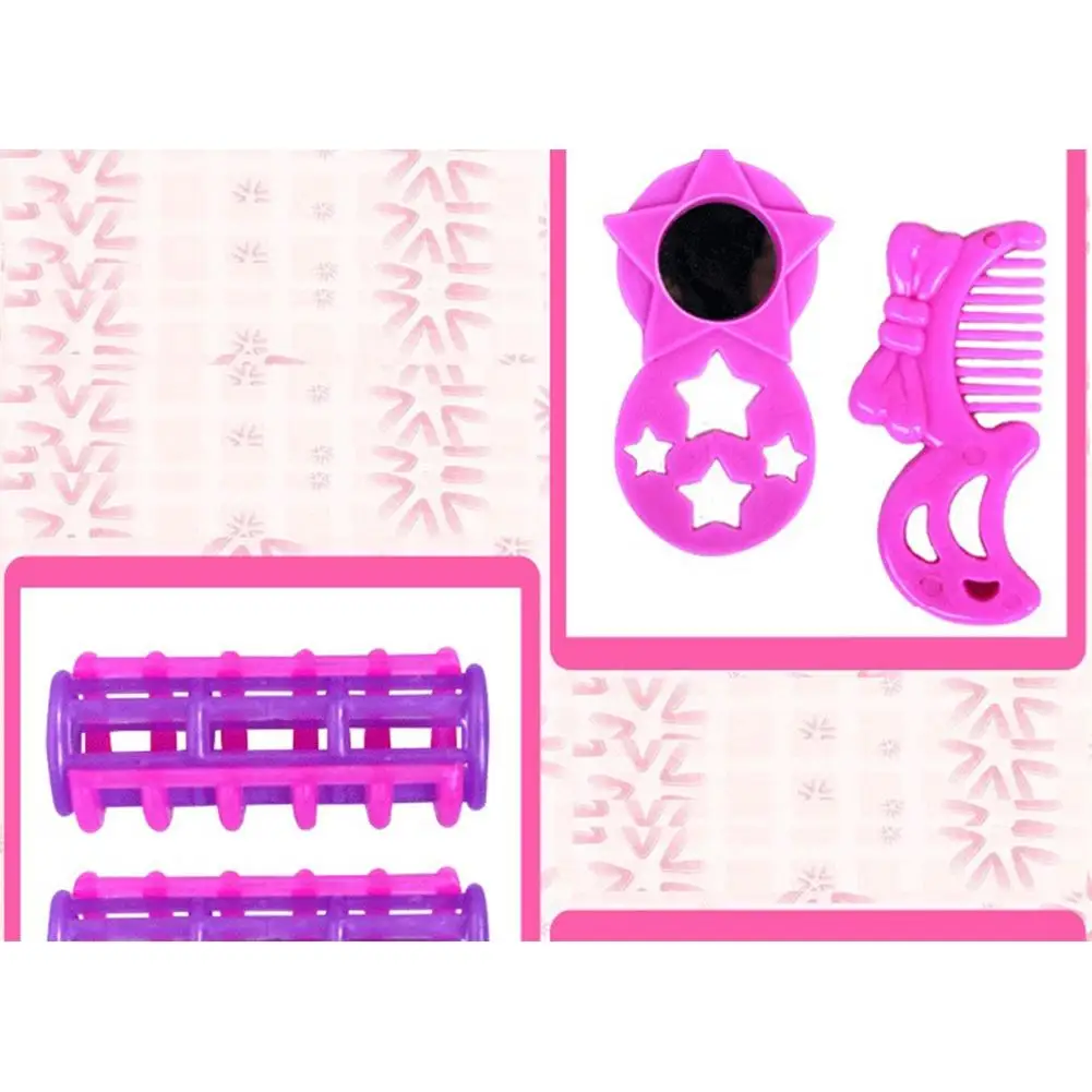 RCtown дети салон красоты игрушки чехол для с феном расческа духи флакон помады