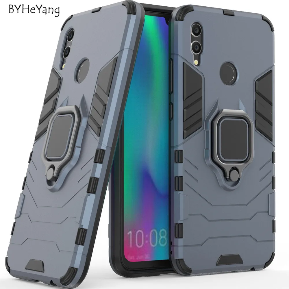 

For Huawei P Smart 2021 Case P Smart 2020 Cover Stand Holder Metal Ring Magnetic Back Armor Cover for Huawei Honor 10 Lite Case