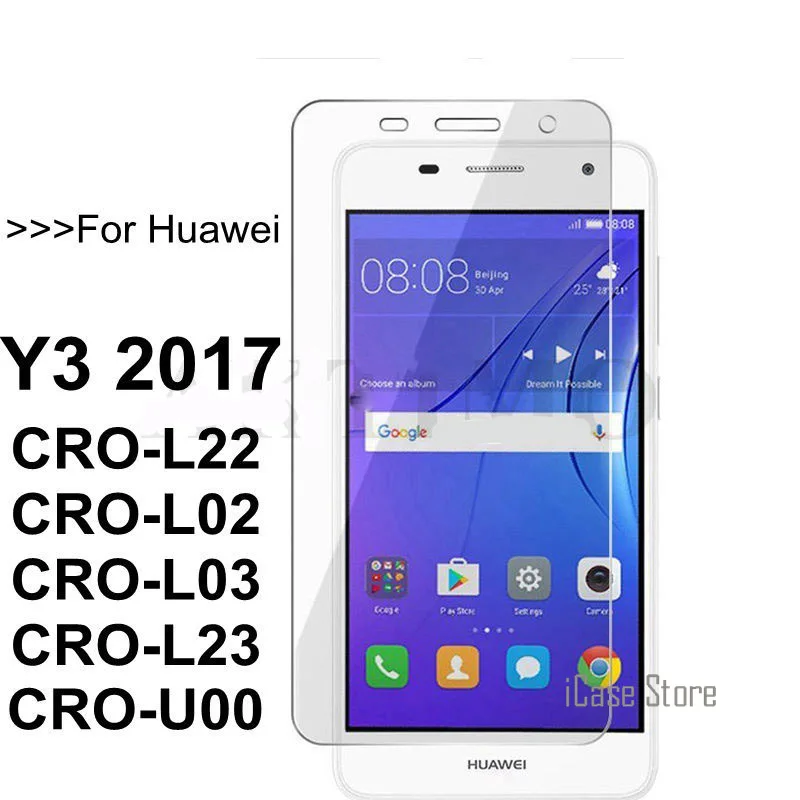 

Для huawei Y3 2017 Y 3 2017 CRO-L02 CRO-L22 Экран из закаленного стекла с уровнем твердости 9H закаленное Стекло для huawei Y3 2017 CRO-L03 CRO-L23 CRO-U00