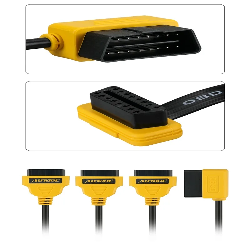Оригинальный AUTOOL OBD2 кабель 1 до 3 адаптер конвертер 50 см сплиттер Y КАБЕЛЬ J1962M для