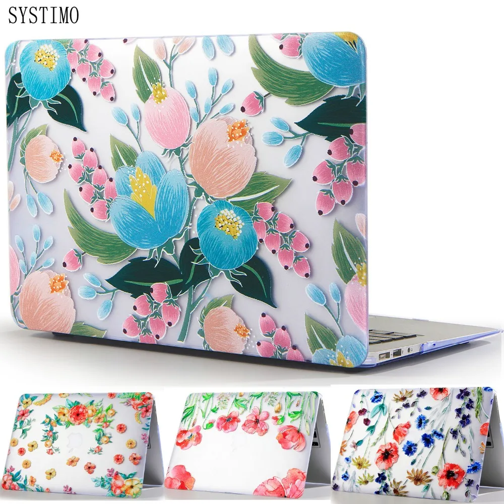 SYSTIMO красивый цветной цветочный чехол для ноутбука Apple Macbook Air Pro Retina 11 12 13 15 нового