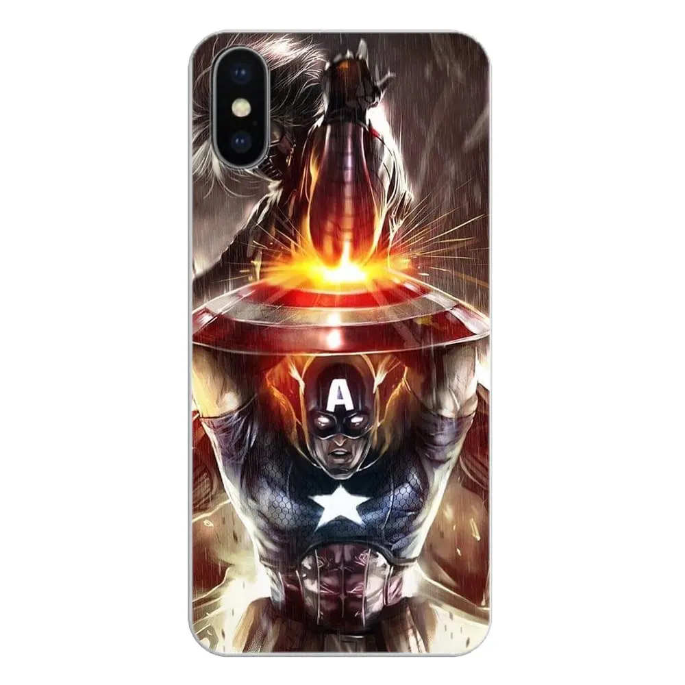 Силиконовый чехол для телефона Huawei Honor 5A LYO-L21 Y6 II Compact Y5 2 Y5II Mate 10 Lite Nova 2i 9i Captain America
