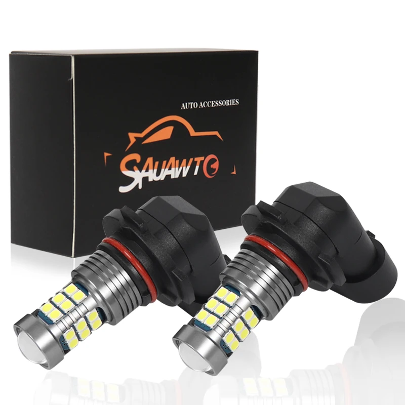 

2Pcs H8 H9 H10 H11 H16 JP EU 5202 9006 HB4 PSX24W H16EU H16JP Fog Lights Bulbs White Car Driving Running Lamp Auto Led Light 12V