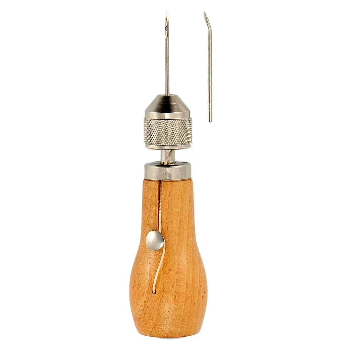 

JX-LCLYL 1pc New Leather Craft Tool Stitching Sewing Awl With Waxed Thread And Needles