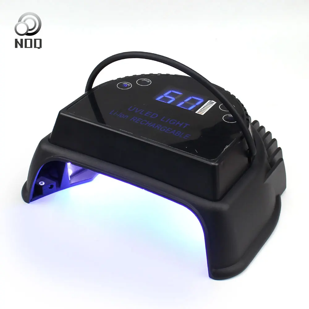 Лампа NOQ для ногтей Uv Led 72 Вт с батареей маникюра ультрафиолетовая терапия лампа