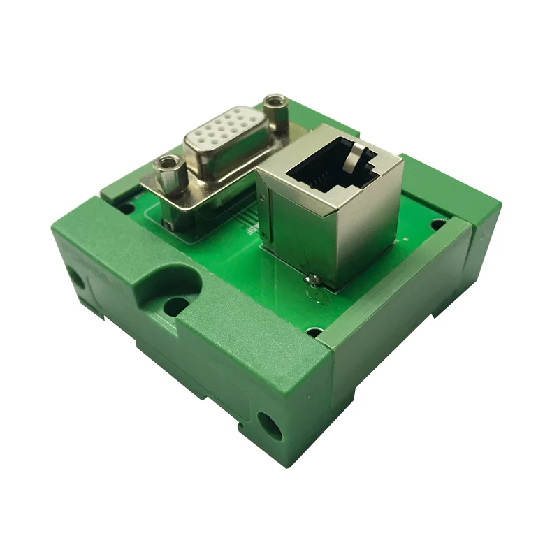 DB15 Женский к RJ45 вертикальный breakout доска D SUB женский din рейку|Соединители| |