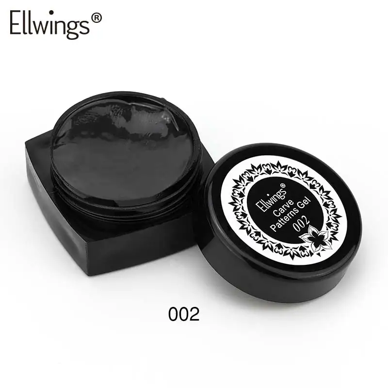 02 Ellwings, новинка, 12 цветов, Резные узоры, гель, замачиваемый, УФ-гель, лак, Полупостоянный, сделай сам, маникюр, УФ-гель для дизайна ногтей, Лаки, лаки - Цвет: 02