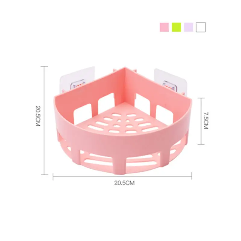 

Storage Rack Bathroom Drying Shelf Kitchen &Toilet Corner Wall Sucker Hanging Toothbrush Triangles Holder Makeup Organizers